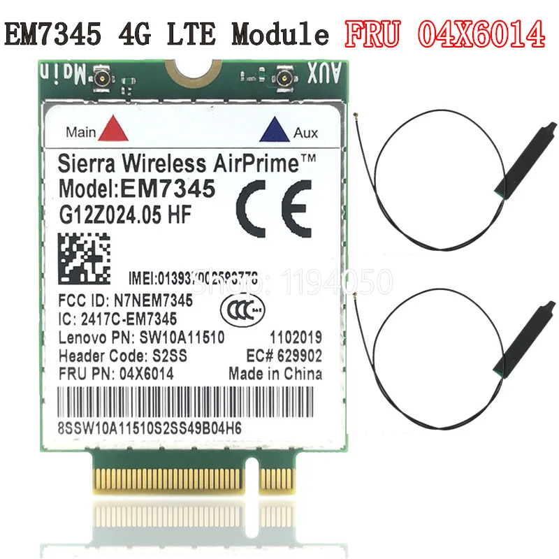 Lenovo ThinkPad EM7345 4G LTE мобильный широкополосный карта WWAN модуль 04X6019|broadband 4g|mobile