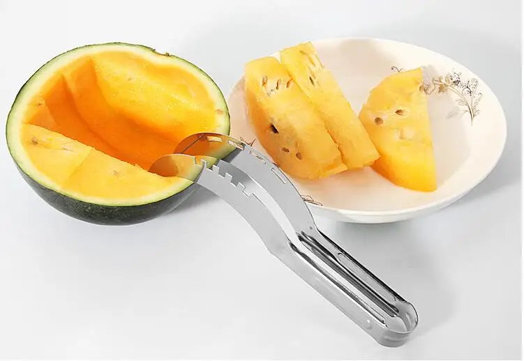 Stainless Steel Watermelon Slicer Cutter Knife Corer Fruit Vegetable Tools Kitchen Gadgets 20.8*2.6*2.8CM
Stainless Steel Watermelon Slicer Cutter Knife Corer Fruit Vegetable Tools Kitchen Gadgets 20.8*2.6*2.8CM