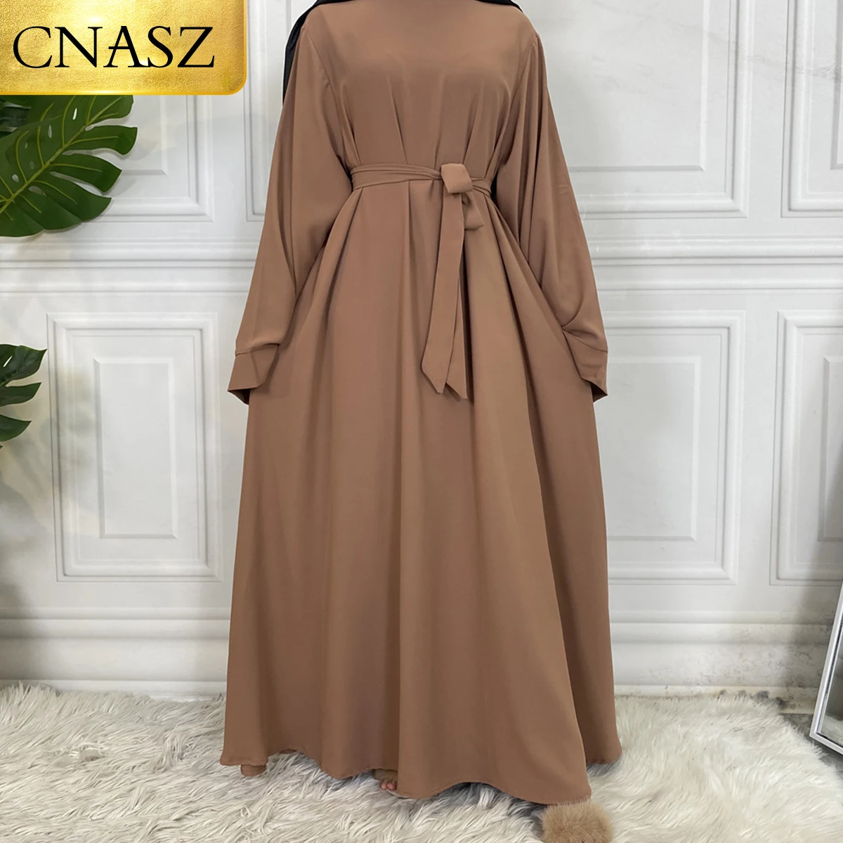 Hot Sell Popular Simple Nida Abaya Long Dress Pure Color A-line Loose Sleeves Dresses Dubai UK Modest Elegant Dress
Hot Sell Popular Simple Nida Abaya Long Dress Pure Color A-line Loose Sleeves Dresses Dubai UK Modest Elegant Dress