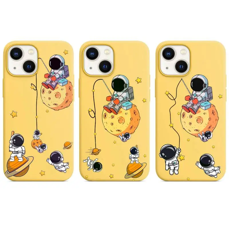 Astronaut cartoon creative Phone Case for iphone 13 12 XS 11 pro max mini SE 2020 6 6s 7 8 plus X XR cases color yellow funda
Astronaut cartoon creative Phone Case for iphone 13 12 XS 11 pro max mini SE 2020 6 6s 7 8 plus X XR cases color yellow funda