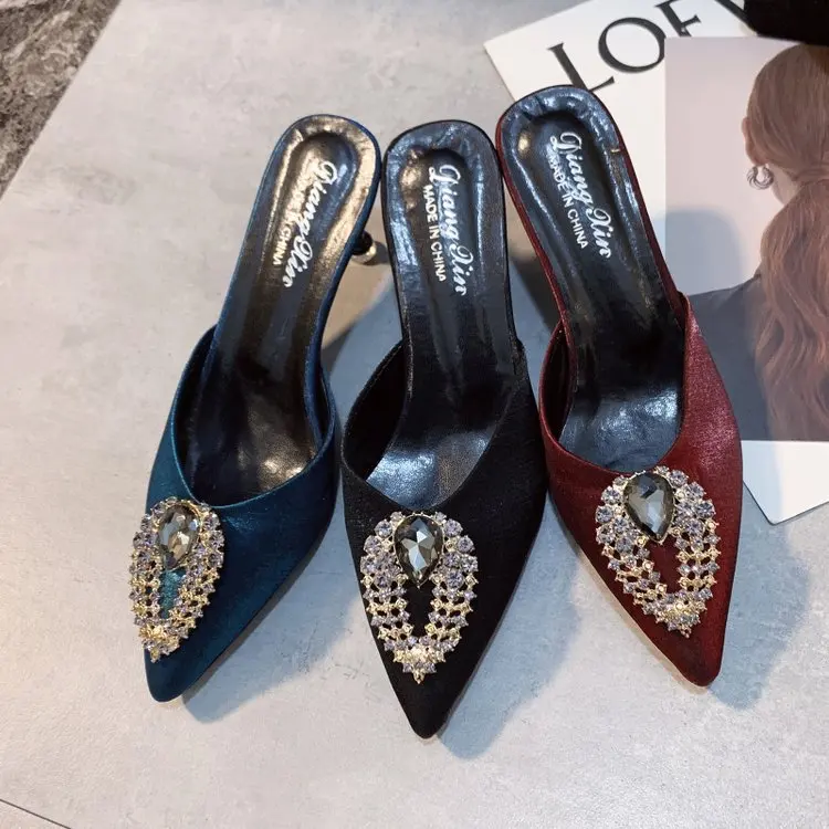 comemore Women Pumps Summer Wedding Shoes Stiletto High Pointed Toe With Crystal Heel Sandals Ladies Sandalia Feminina Shallow
comemore Women Pumps Summer Wedding Shoes Stiletto High Pointed Toe With Crystal Heel Sandals Ladies Sandalia Feminina Shallow