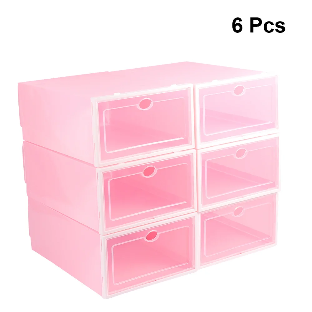 6PCS Thicken Shoes Box Transparent Stackable Shoes Storage Box Shoe Container (Box with White Frame for Men)
6PCS Thicken Shoes Box Transparent Stackable Shoes Storage Box Shoe Container (Box with White Frame for Men)