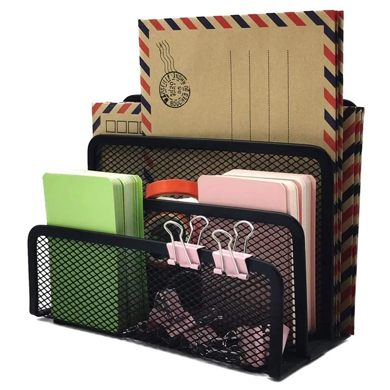 Office Desk File Book Rack Organizer Three-layer Metal Iron Mesh Holder for Magazine Document Papers Trays Notebook Stand Rack
Office Desk File Book Rack Organizer Three-layer Metal Iron Mesh Holder for Magazine Document Papers Trays Notebook Stand Rack