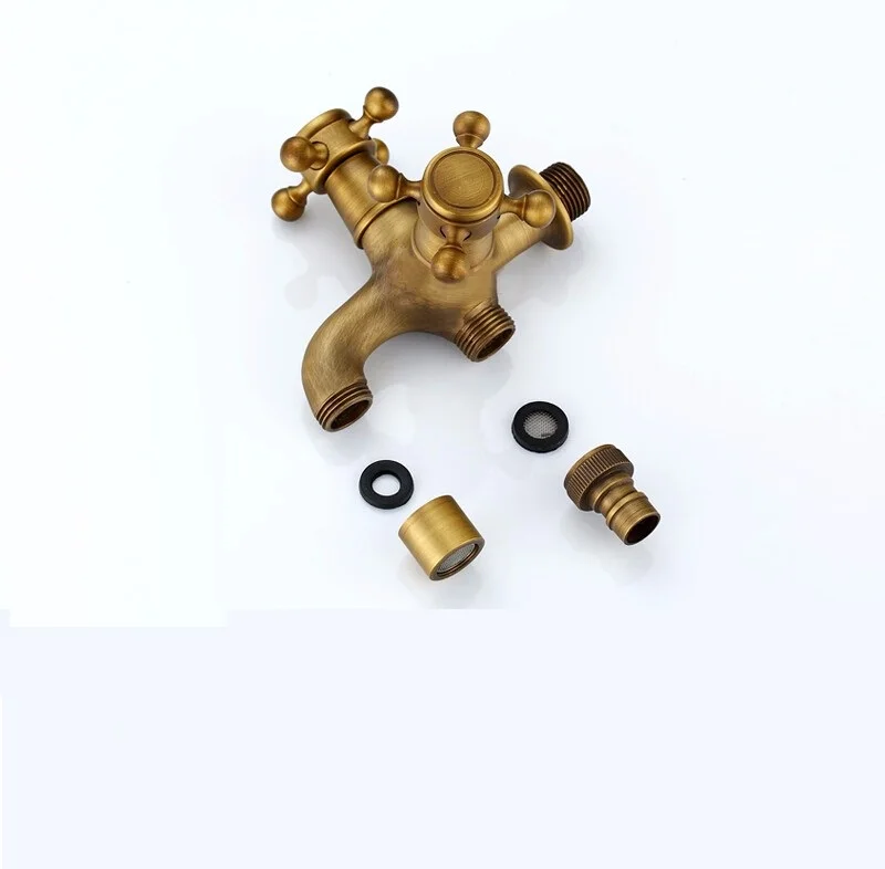 New Style Anti-bronze Bibcocks Faucet Brass Wall mounted double using Bathroom Washing Machine faucet Outdoor garden mixer
New Style Anti-bronze Bibcocks Faucet Brass Wall mounted double using Bathroom Washing Machine faucet Outdoor garden mixer