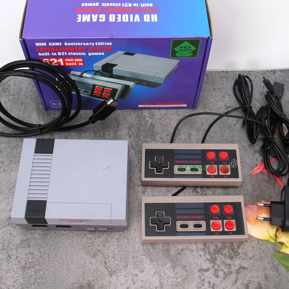 Video Game Console Mini TV Output Handheld AV 8Bit Retro Gaming Player Built-in 621 Games Gift Children Adult EU/US Plug
Video Game Console Mini TV Output Handheld AV 8Bit Retro Gaming Player Built-in 621 Games Gift Children Adult EU/US Plug