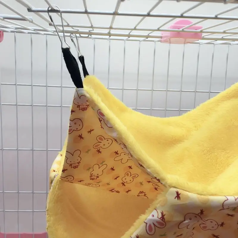 Pet Hammock Double Layer soft Warm Winter Hanging Nest Hamster Chinchilla Squirrel sleeping bed Small Supplies Drop Ship | Дом и сад