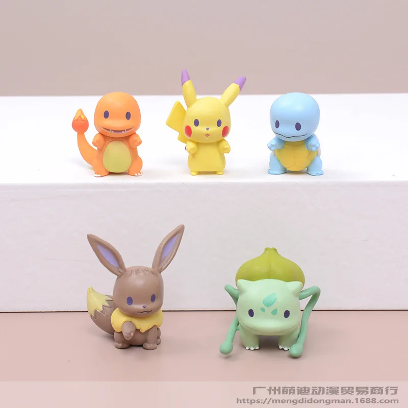5Pcs Tomy Pokemon Pet Collection Pikachu Squirtle Bulbasaur Charmander Vulpix Eevee Abra Litten Anime Figures Dolls Model Toys
5Pcs Tomy Pokemon Pet Collection Pikachu Squirtle Bulbasaur Charmander Vulpix Eevee Abra Litten Anime Figures Dolls Model Toys