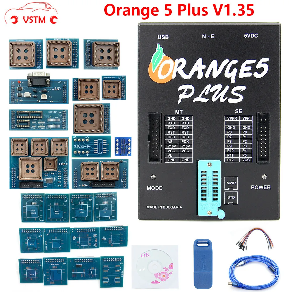 Orange5 plus v1.35 программирующее устройство Orange 5 с полным адаптером усовершенствованное функциональное программное обеспечение Orange 5 plus с usb-клю...
Orange5 plus v1.35 программирующее устройство Orange 5 с полным адаптером усовершенствованное функциональное программное обеспечение Orange 5 plus с usb-клю...