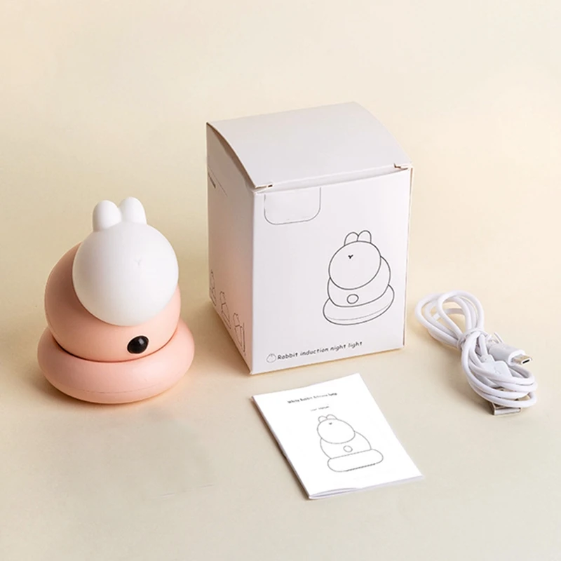 Cute Rabbit Body Motion Sensor Light Kids Bedroom Corridor LED Night Light Heating and Cooling Switch Press Sensor
Cute Rabbit Body Motion Sensor Light Kids Bedroom Corridor LED Night Light Heating and Cooling Switch Press Sensor