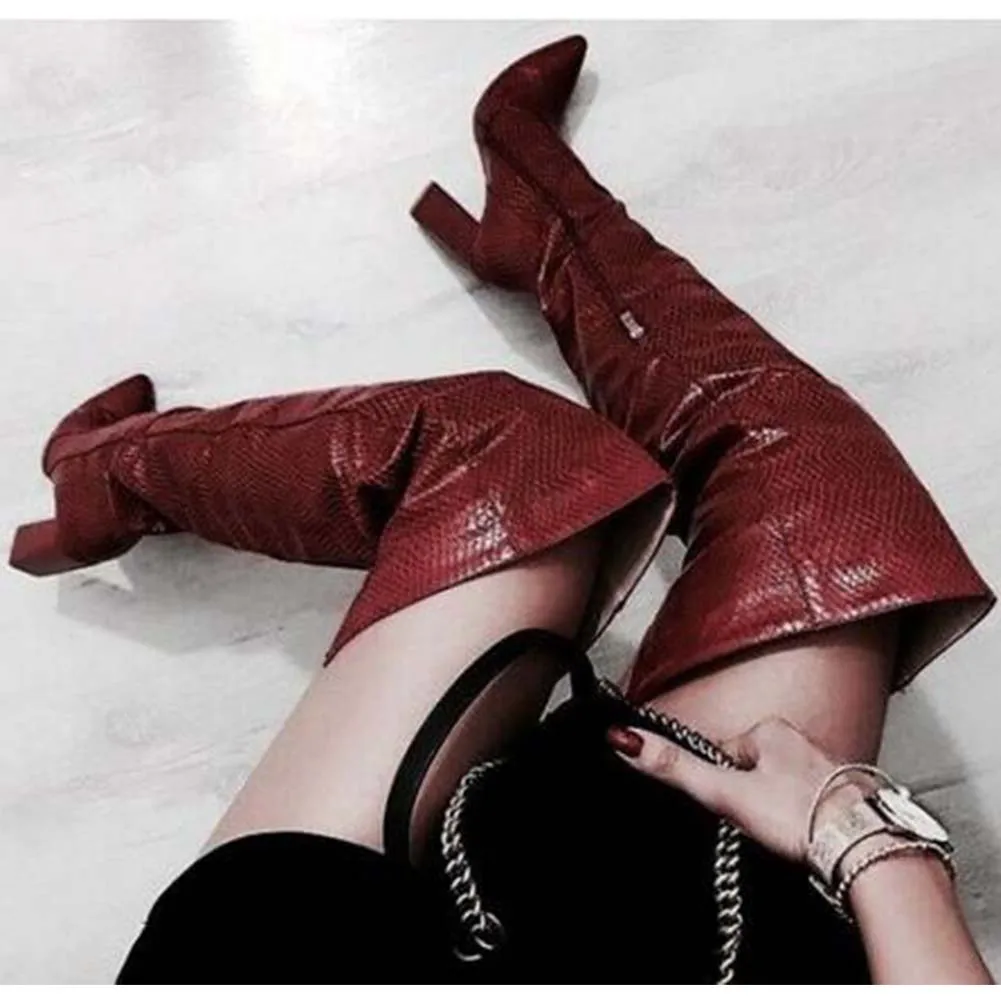 GIGIFOX Plus Size 47 Pointed Toe Over The Knee Boots Women Shoes Top Quality Luxury Brand Party Zipper Sexy Thigh High Boot
GIGIFOX Plus Size 47 Pointed Toe Over The Knee Boots Women Shoes Top Quality Luxury Brand Party Zipper Sexy Thigh High Boot