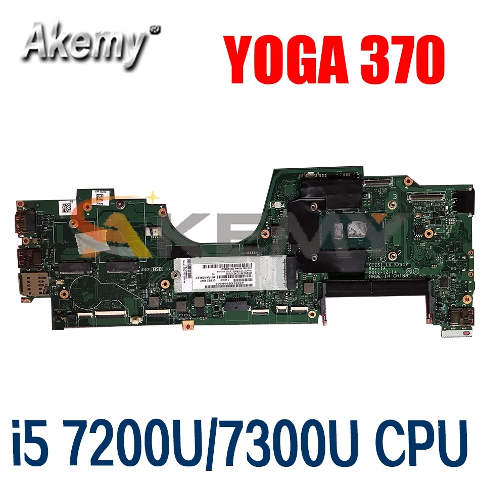 LA-E291P motherboard for Lenovo ThinkPad Yoga 370 laptop motherboard i5 7200U / 7300U tested 100% working FRU 01HY345
LA-E291P motherboard for Lenovo ThinkPad Yoga 370 laptop motherboard i5 7200U / 7300U tested 100% working FRU 01HY345