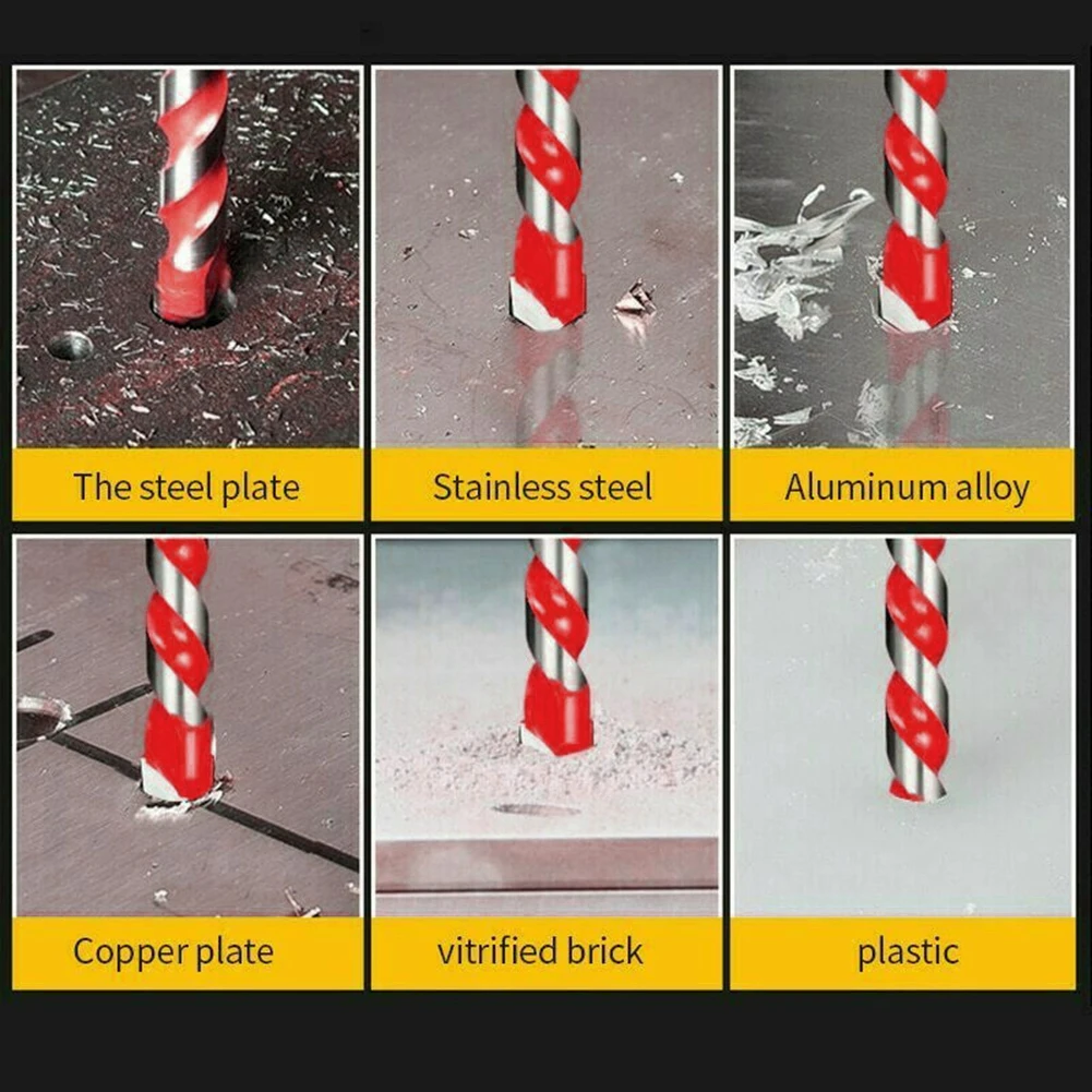10Pcs Ceramic Drill Bits Multi-Material Triangle Drill Bit Diamond Set For Tile Concrete Brick Glass Plastic Wood Stone 6mm
10Pcs Ceramic Drill Bits Multi-Material Triangle Drill Bit Diamond Set For Tile Concrete Brick Glass Plastic Wood Stone 6mm