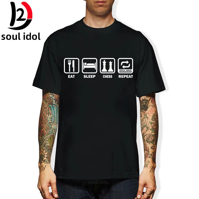 D2 Casual Eat Sleep Chess Repeat T-shirt Funny Men T Shirts Gift Short Sleeve Cotton Tshirt Fashion 16 Colors Cotton Tops Tee
D2 Casual Eat Sleep Chess Repeat T-shirt Funny Men T Shirts Gift Short Sleeve Cotton Tshirt Fashion 16 Colors Cotton Tops Tee