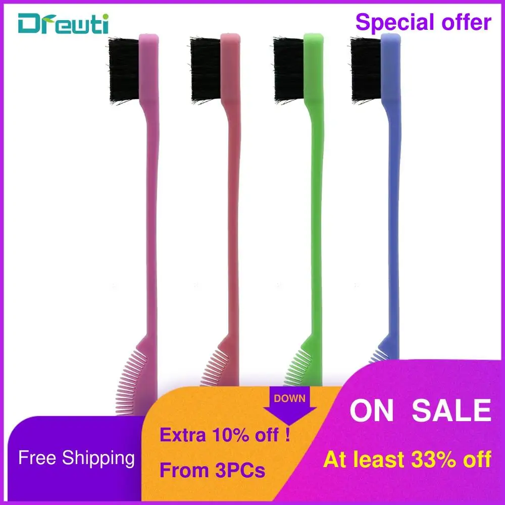 DREWTI Dual Edge Brush Comb, 2-in-1 Edge Control Brush,Hairline brush Random Color Wholesale Bulk for Afro Hair,Broken Sideburns
DREWTI Dual Edge Brush Comb, 2-in-1 Edge Control Brush,Hairline brush Random Color Wholesale Bulk for Afro Hair,Broken Sideburns