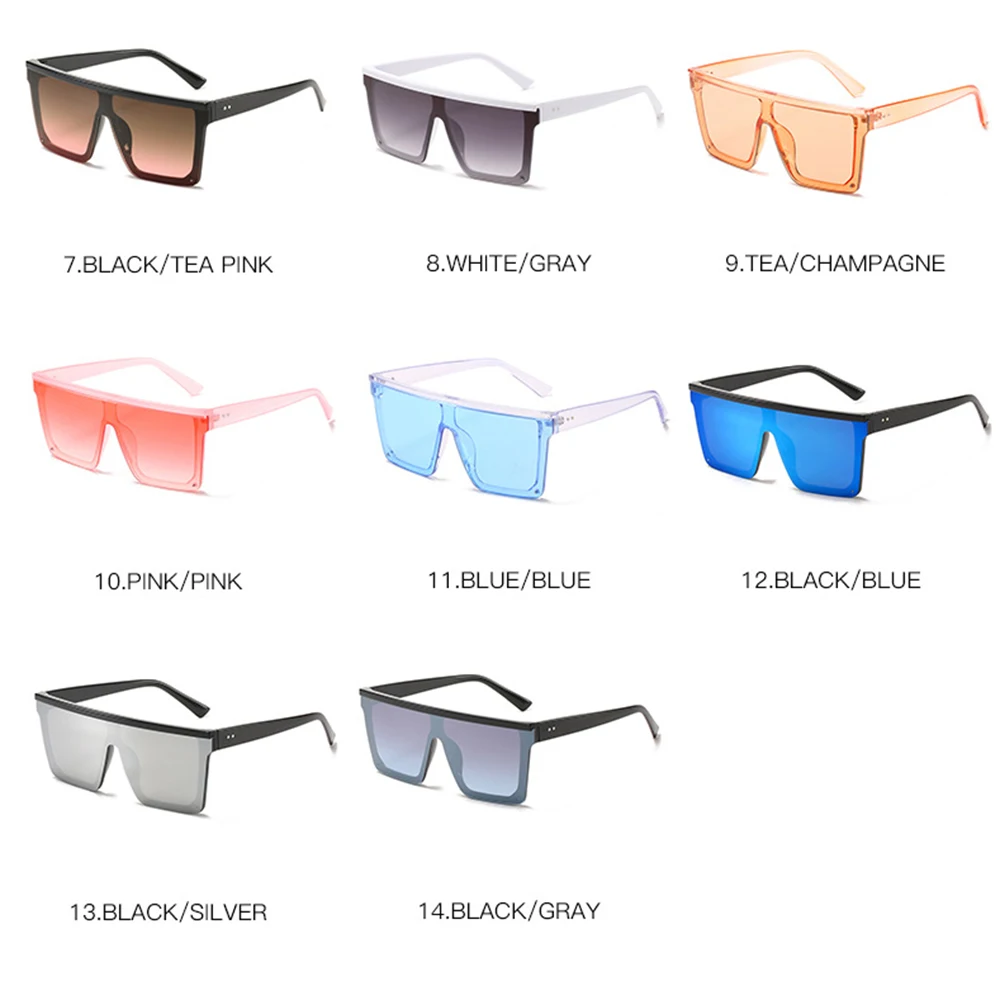Fashion Summer Oversized Square Sunglasses Women Fashion Flat Top One Piece Shade Eyewear Uv400 Men's Women's Beach Mirrors
Fashion Summer Oversized Square Sunglasses Women Fashion Flat Top One Piece Shade Eyewear Uv400 Men's Women's Beach Mirrors