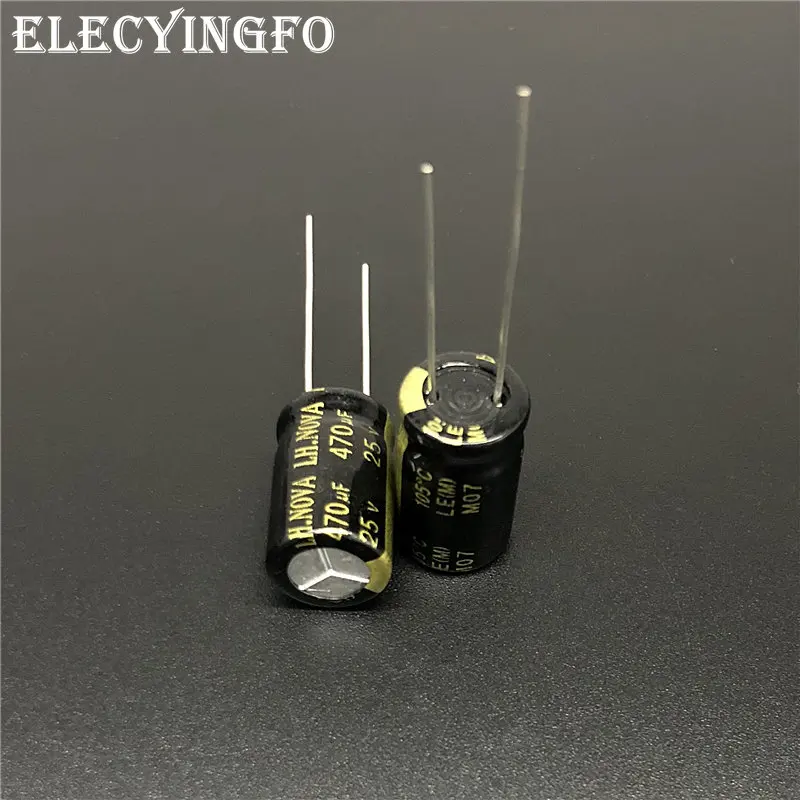 10Pcs/100Pcs 470uF 25V470UF LH.NOVA LE Series 10x16mm 25V470uF Low ESR Long Life Aluminum Electrolytic Capacitor
10Pcs/100Pcs 470uF 25V470UF LH.NOVA LE Series 10x16mm 25V470uF Low ESR Long Life Aluminum Electrolytic Capacitor