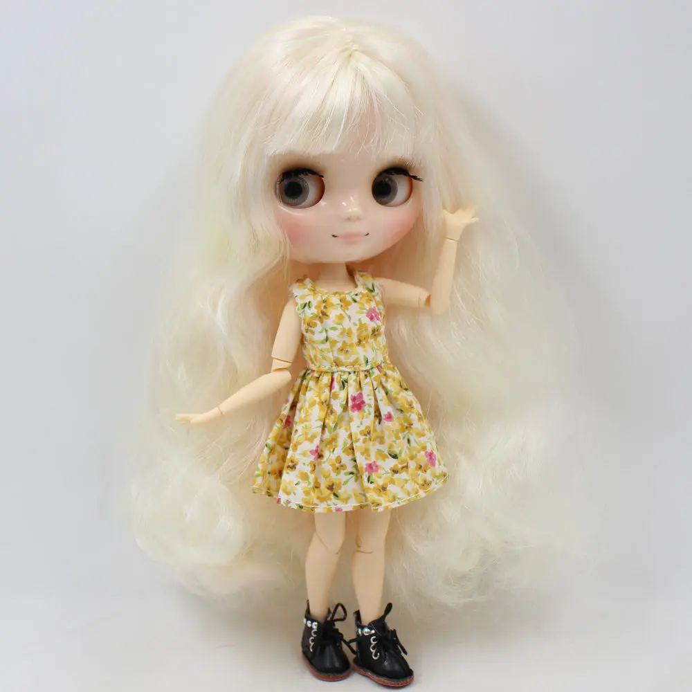 ICY DBS Middie Blyth doll Series No.BL6025/1017 Golden mix Pink hair with bangs natural skin 1/8 bjd | Игрушки и хобби
