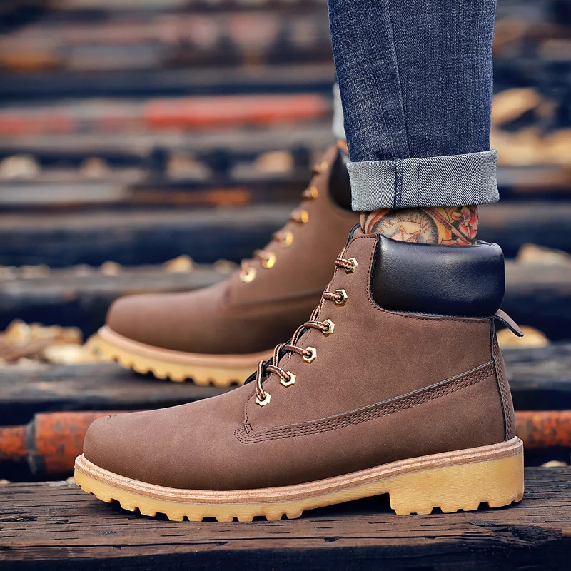 Western Men Shoes Motorcycle Boots Autumn Winter Warm Outdoor Boots Lace up Ankle Boots high Sneakers Fashion Male Casual Shoes
Western Men Shoes Motorcycle Boots Autumn Winter Warm Outdoor Boots Lace up Ankle Boots high Sneakers Fashion Male Casual Shoes