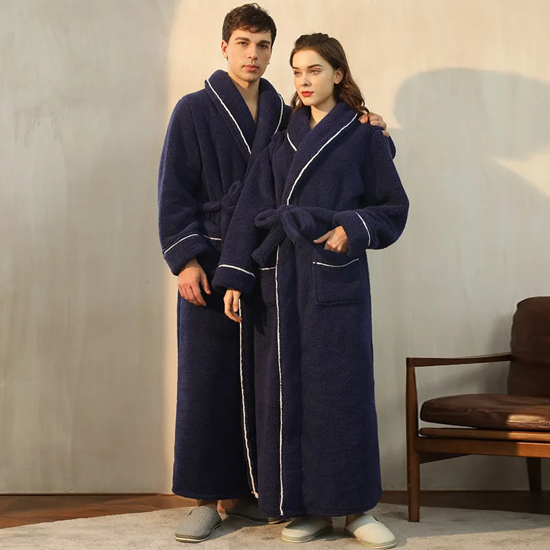 Lovers Nightgown Home Service Autumn and Winter Thickening Warmth Plus Size Nightgown Over-the-knee Bathrobe Women Nightgown
Lovers Nightgown Home Service Autumn and Winter Thickening Warmth Plus Size Nightgown Over-the-knee Bathrobe Women Nightgown