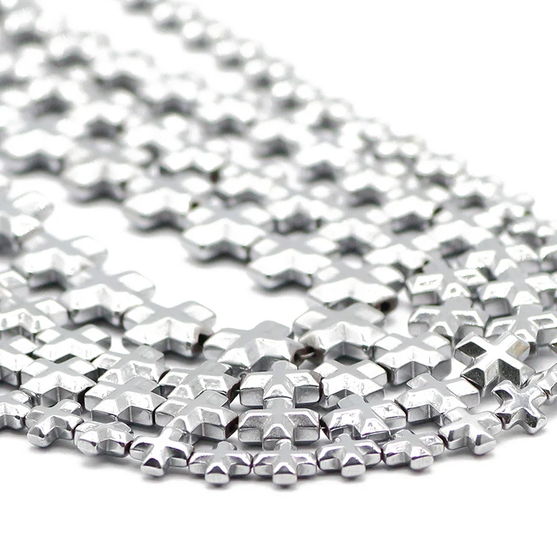 Natural Stone Hematite Silver color Cross Jesus Spacer Loose Beads For Jewelry Making Handmade DIY Bracelet Accessories 6/8/10MM
Natural Stone Hematite Silver color Cross Jesus Spacer Loose Beads For Jewelry Making Handmade DIY Bracelet Accessories 6/8/10MM