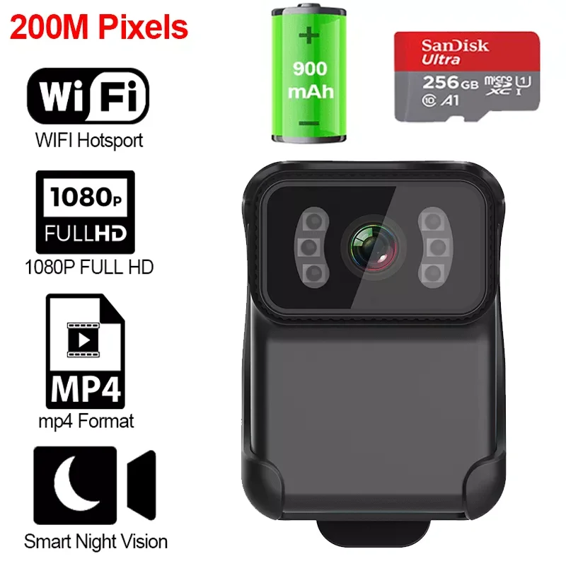 2021 New CS02 1080P 200M Pixels Full HD WIFI Camera MP4 Format DV Action Cam Law Enforcement Recorder 900mAh Video Night 256G
2021 New CS02 1080P 200M Pixels Full HD WIFI Camera MP4 Format DV Action Cam Law Enforcement Recorder 900mAh Video Night 256G