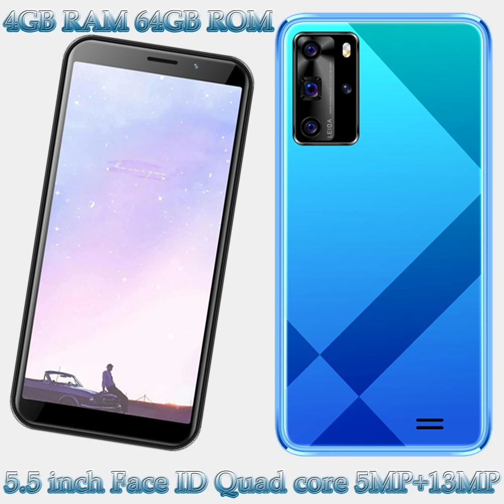 Разблокированный 8X Wi-Fi 5MP + 13MP спереди/задняя Камера 4 ядра 4G Оперативная память 64G