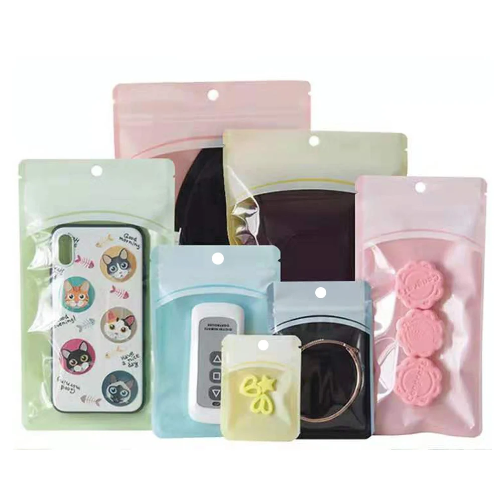 1000Pcs/Lot Clear Colorful Macarons Plastic Zip Lock Bag with Hang Hole Self Seal Reusable Packaging Pouches for Candy Gift Nuts
1000Pcs/Lot Clear Colorful Macarons Plastic Zip Lock Bag with Hang Hole Self Seal Reusable Packaging Pouches for Candy Gift Nuts
