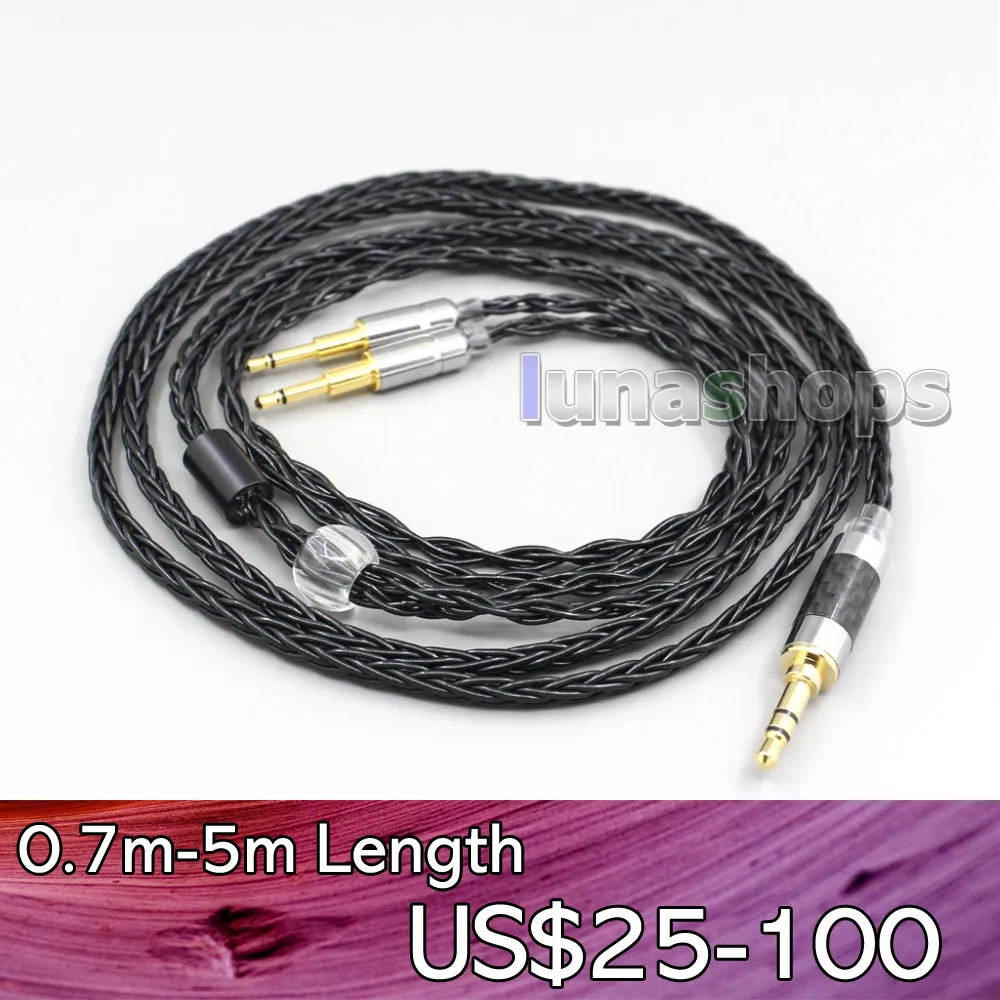 

LN006456 2.5mm 3.5mm XLR Balanced 8 Core OCC Silver Mixed Headphone Cable For Oppo PM-1 PM-2 Planar Magnetic Sonus Faber Pryma