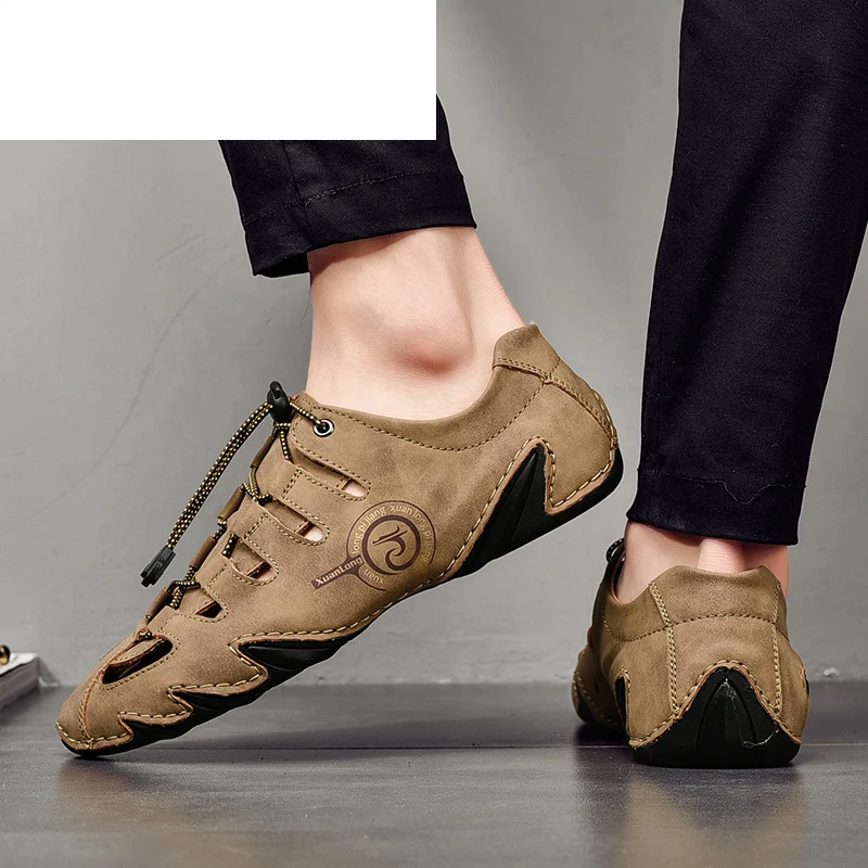 Summer Men's Sandals High Quality Leather Men's Casual Shoes Breathable Beach Sandals Slippers Lace-up Outdoor Men's Shoes 38-48
Summer Men's Sandals High Quality Leather Men's Casual Shoes Breathable Beach Sandals Slippers Lace-up Outdoor Men's Shoes 38-48