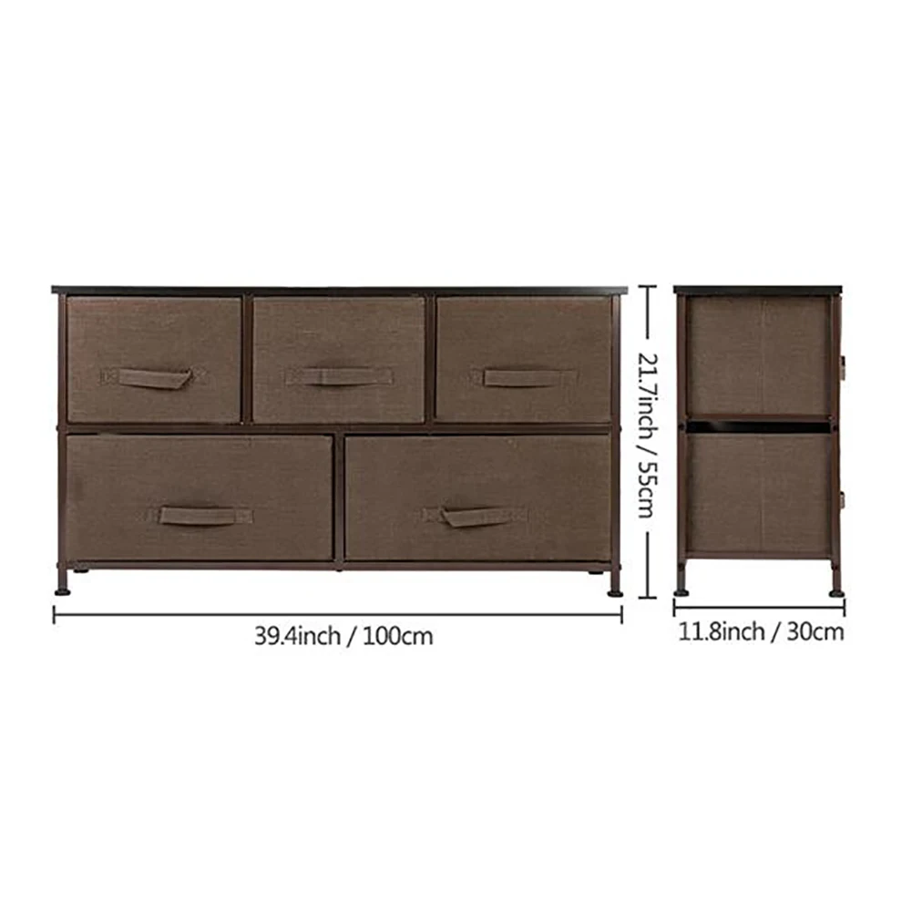 5 Drawers Dresser Furniture Storage Tower Organizer with Easy Pull Fabric Bins Chest Of Drawers for Bedroom Hallway Closets
5 Drawers Dresser Furniture Storage Tower Organizer with Easy Pull Fabric Bins Chest Of Drawers for Bedroom Hallway Closets