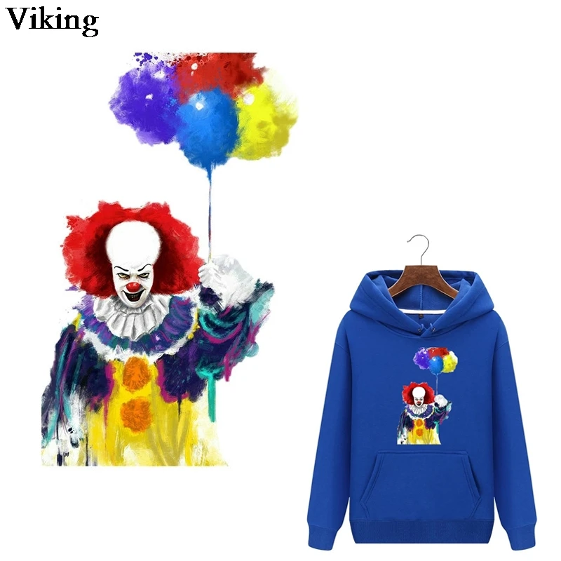 Horror Clown Heat Transfer Patch Cartoon Ghost Thermal Patch Cool Iron-on Patch Fashion Heat Press Sticker G0863
Horror Clown Heat Transfer Patch Cartoon Ghost Thermal Patch Cool Iron-on Patch Fashion Heat Press Sticker G0863