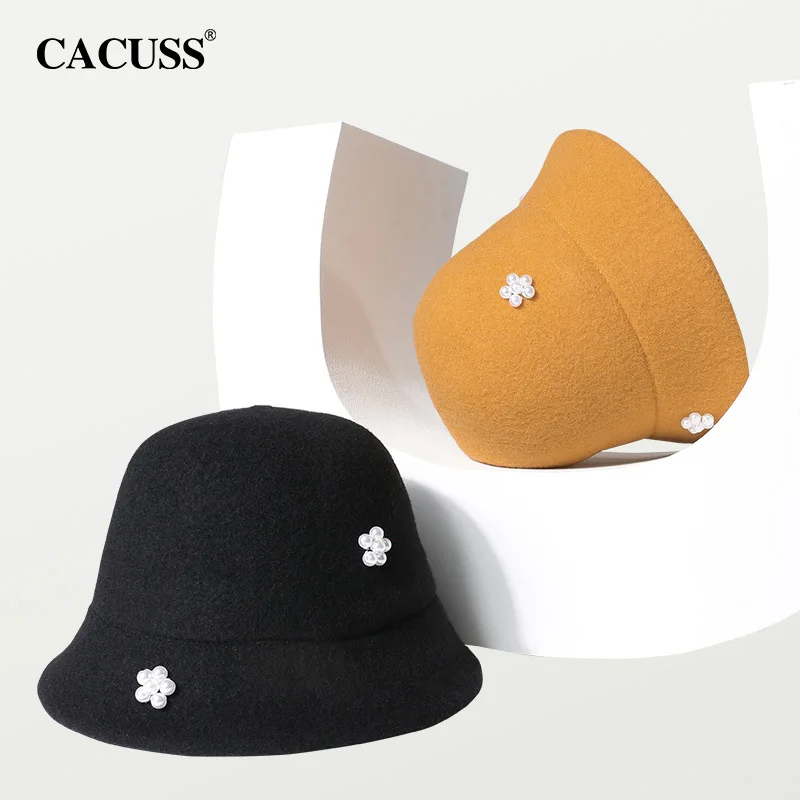 Lovely Fisherman's Hat Female Autumn and Winter New Pure Wool Leisure Elegant Top Hat Basin Hat 2021 Pearl Bucket Hat Wholesale
Lovely Fisherman's Hat Female Autumn and Winter New Pure Wool Leisure Elegant Top Hat Basin Hat 2021 Pearl Bucket Hat Wholesale