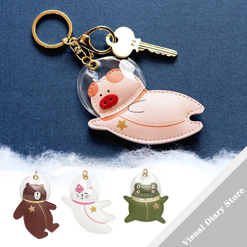 Cute Leather Animal Keychain Creative Fashion Bear Pig Cat Frog Pendant Keyring Couple's Charm Jewelry Gift Car Keys Accessories
Cute Leather Animal Keychain Creative Fashion Bear Pig Cat Frog Pendant Keyring Couple's Charm Jewelry Gift Car Keys Accessories