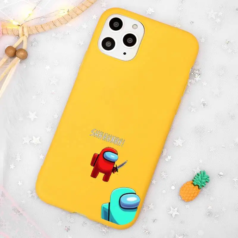 Among Us funny cartoon game Phone Case Candy Color Yellow for iPhone 11 12 pro XS MAX 8 7 6 6S Plus X 5S SE 2020 XR
Among Us funny cartoon game Phone Case Candy Color Yellow for iPhone 11 12 pro XS MAX 8 7 6 6S Plus X 5S SE 2020 XR