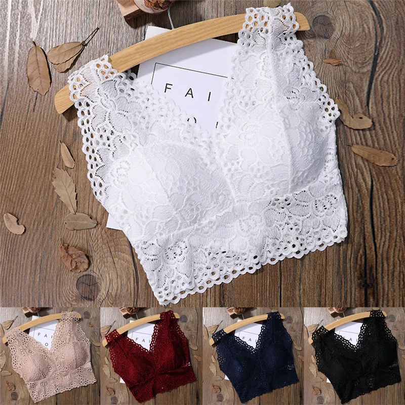 Women Sexy Tube Top Solid Bra Lace Floral Bralette 5 Colors One-Size Bustier Female Intimates
Women Sexy Tube Top Solid Bra Lace Floral Bralette 5 Colors One-Size Bustier Female Intimates