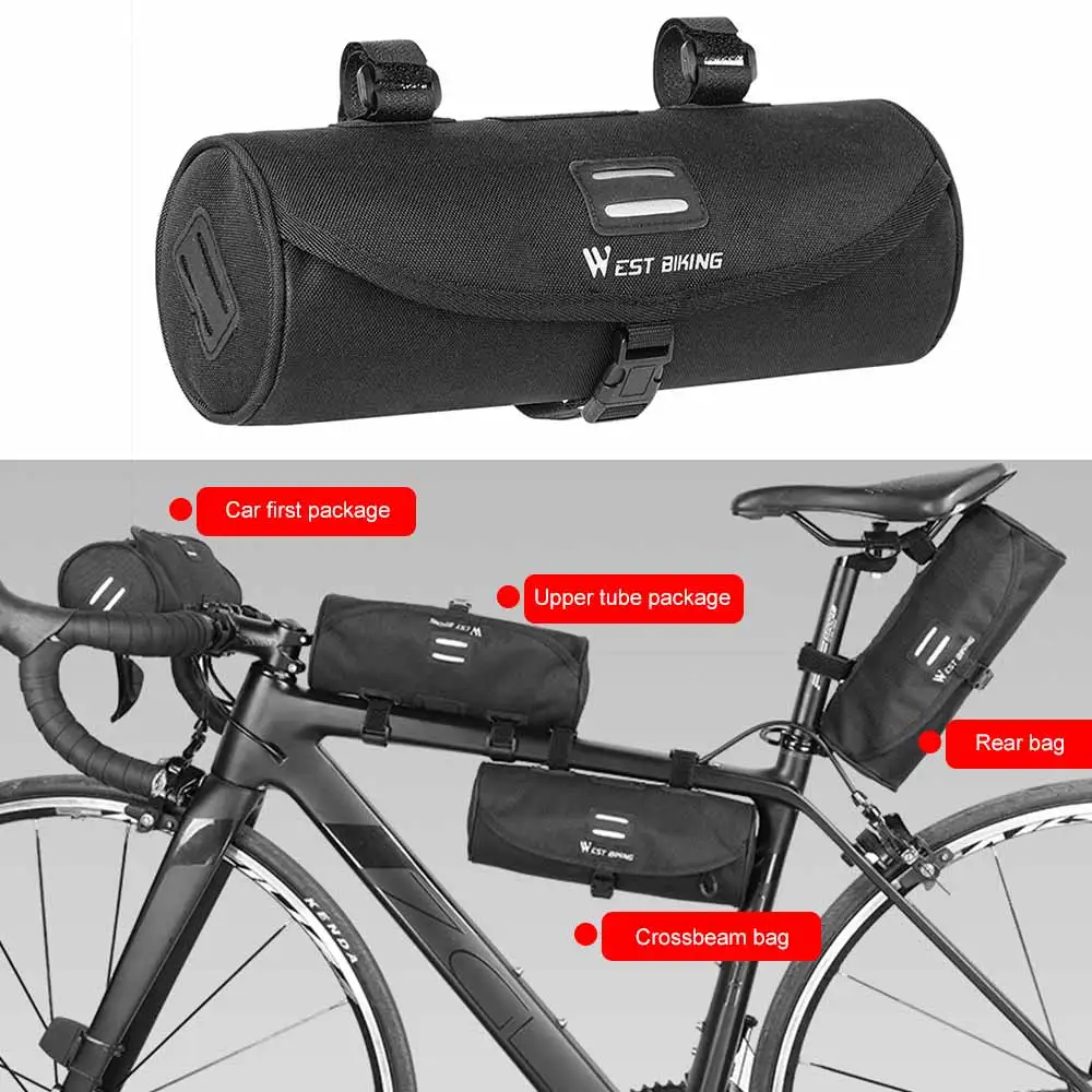 WEST BIKING Bike Bag Waterproof Front Tube Frame Bike Handlebar Bag Handlebar Pannier For Mountain Road Bicycle Accessory
WEST BIKING Bike Bag Waterproof Front Tube Frame Bike Handlebar Bag Handlebar Pannier For Mountain Road Bicycle Accessory