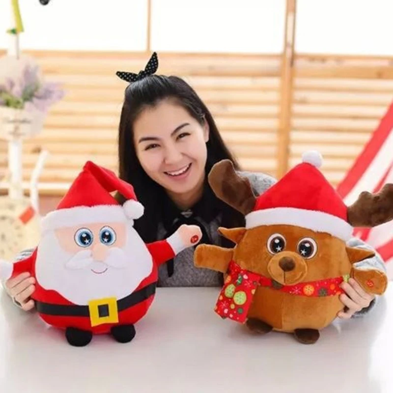 T5EC 20cm/8inch Plush Doll Stuffed Santa Soft Cotton Light Up Electric Toy with Built-in Songs Party Holiday Gift Ornament
T5EC 20cm/8inch Plush Doll Stuffed Santa Soft Cotton Light Up Electric Toy with Built-in Songs Party Holiday Gift Ornament