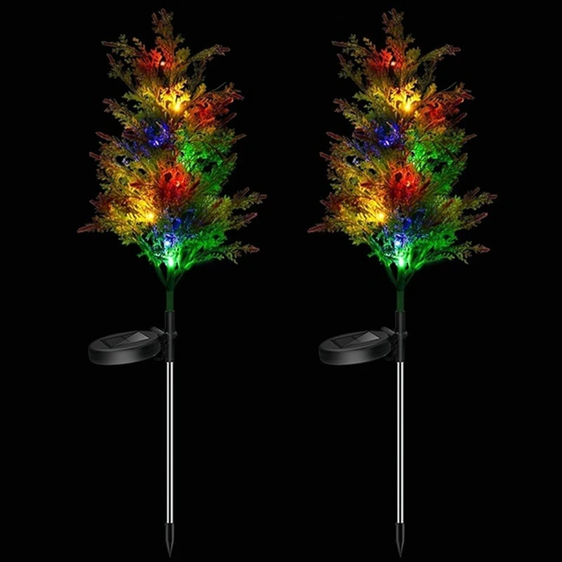 2Pcs Solar Christmas Decoration Light LED Christmas Tree Plug-in Light Outdoor Courtyard Garden Lawn Light
2Pcs Solar Christmas Decoration Light LED Christmas Tree Plug-in Light Outdoor Courtyard Garden Lawn Light