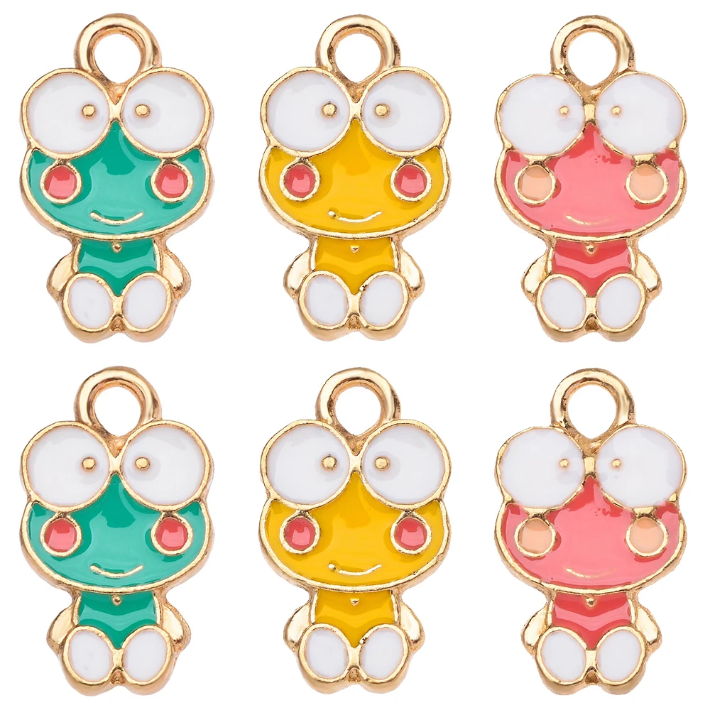 20Pcs/Lot Fashion Design Cartoon Big Eyes Frog Enamel Alloy Charm Pendant For DIY Pendant Bracelet Necklace Making Jewelry Craft
20Pcs/Lot Fashion Design Cartoon Big Eyes Frog Enamel Alloy Charm Pendant For DIY Pendant Bracelet Necklace Making Jewelry Craft