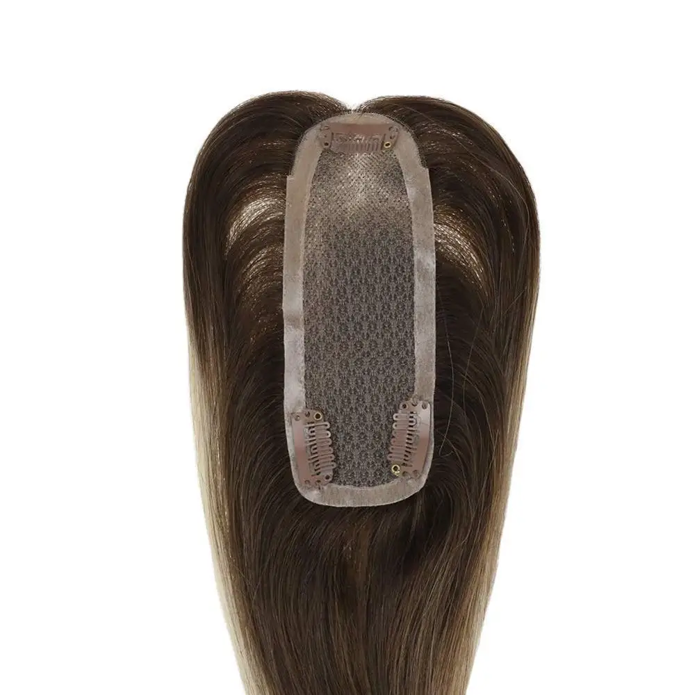 Ugeat Hairpieces Mono Topper 2inch X 6inch Highlight Blonde Color #4/6/22 Crown Hair Extensions Hair Toppers for Women
Ugeat Hairpieces Mono Topper 2inch X 6inch Highlight Blonde Color #4/6/22 Crown Hair Extensions Hair Toppers for Women