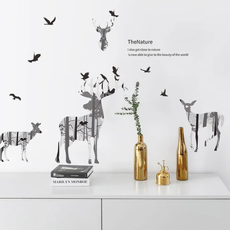 Nordic Ins Elk Silhouette Wall Sticker Living Room Wall Decor Stickers Bedroom Decor Self-adhesive Room Decoration Home Decor
Nordic Ins Elk Silhouette Wall Sticker Living Room Wall Decor Stickers Bedroom Decor Self-adhesive Room Decoration Home Decor