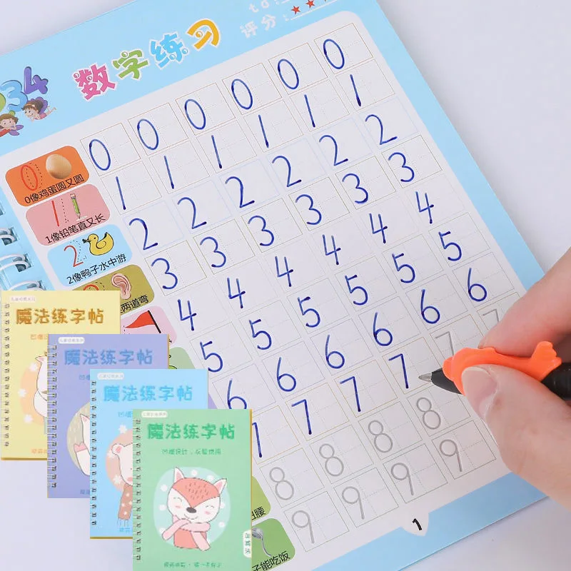 4 Books Groove Practice Copybook Automatically Disappear Pen English Practice Copybook Students Magic Writing calligraphy Books
4 Books Groove Practice Copybook Automatically Disappear Pen English Practice Copybook Students Magic Writing calligraphy Books