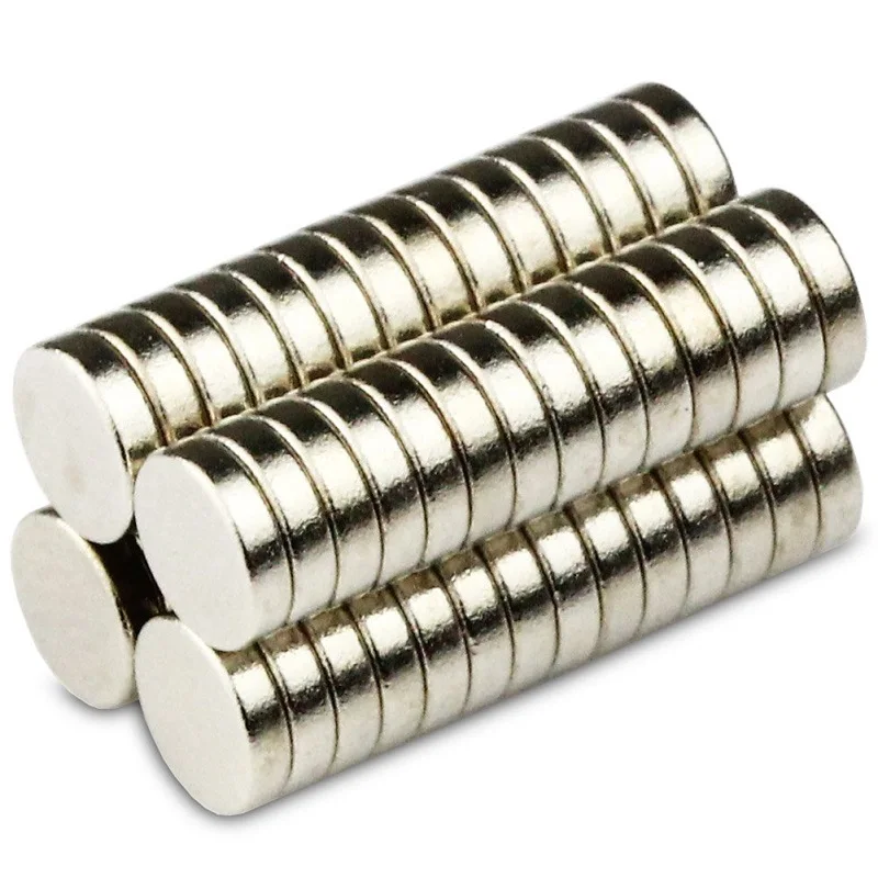 OMO Magnetics 50 шт Сильные круглые Редкоземельные неодимовые магниты 4 мм x 1 класс N50|magnet