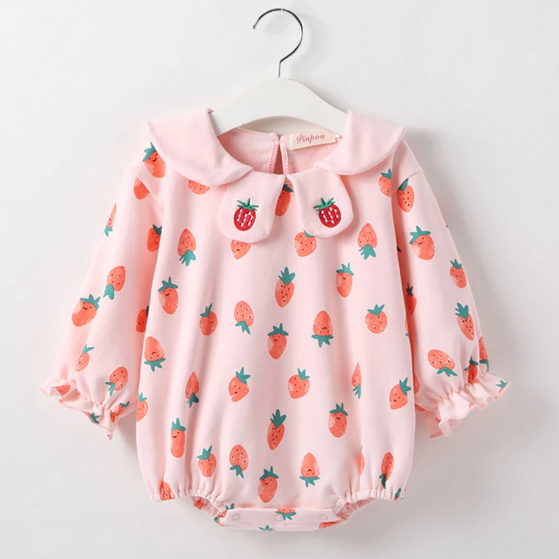 Baby Boys Girl Rompers Baby Girl Long Sleeves Strawberry Printing Rompers Spring Autumn Baby Boy Girl Newborn Rompers Clothes
Baby Boys Girl Rompers Baby Girl Long Sleeves Strawberry Printing Rompers Spring Autumn Baby Boy Girl Newborn Rompers Clothes