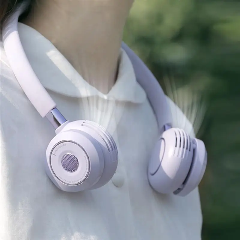 Portable Fan Neck Hanging Fan USB Rechargable Fan Practical Air Cooler 
Portable Fan Neck Hanging Fan USB Rechargable Fan Practical Air Cooler