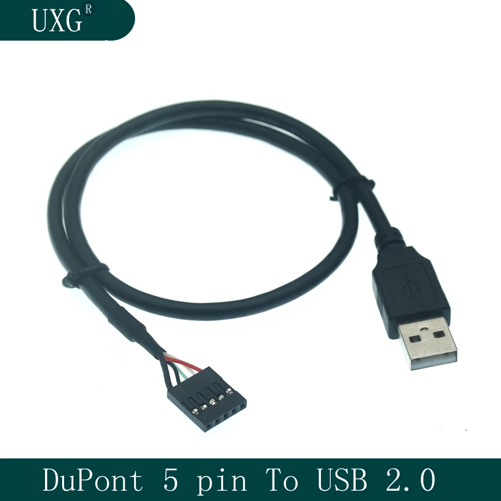 5-контактный кабель для материнской платы Dupont Header к USB 2,0 Male Удлинительный кабель 50 см
5-контактный кабель для материнской платы Dupont Header к USB 2,0 Male Удлинительный кабель 50 см