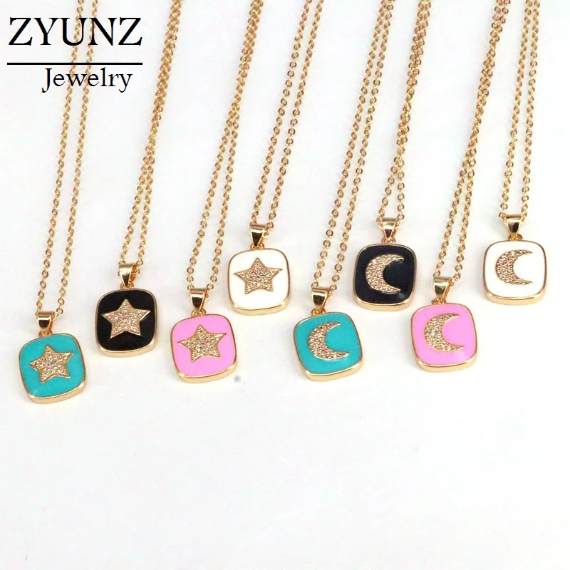 5 шт., ожерелье с эмалью в виде луны и звезд
5 шт., ожерелье с эмалью в виде луны и звезд