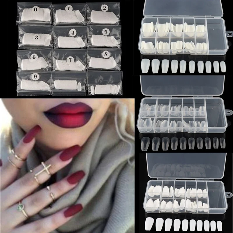 100/ 600Pcs Long Flat Tip Ballerina Full Cover False Fake Nails Extensions Nail Art Tips DIY Faux Nails
100/ 600Pcs Long Flat Tip Ballerina Full Cover False Fake Nails Extensions Nail Art Tips DIY Faux Nails