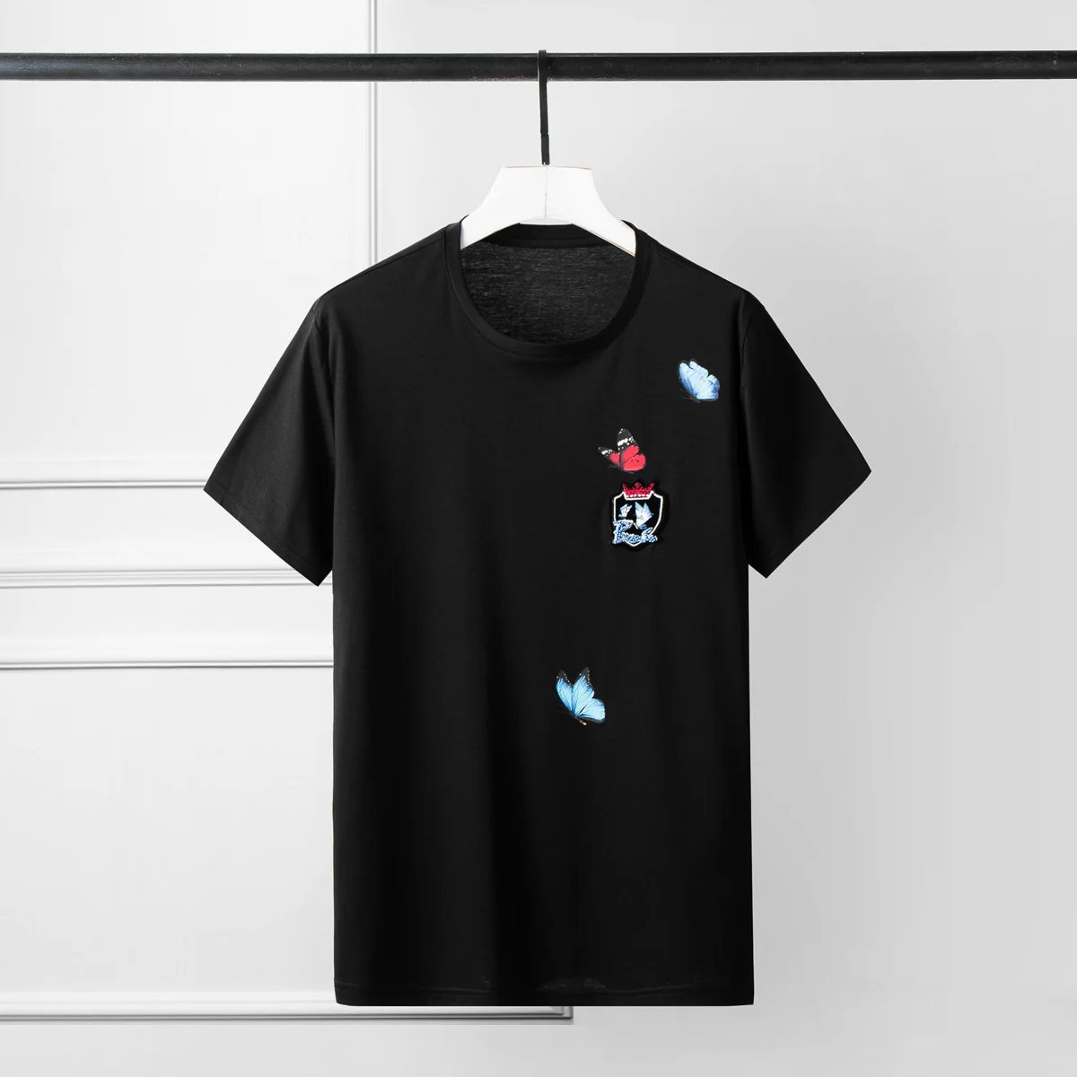 MINGLU 100% Cotton Short Sleeve Mens T-shirts Plus Size 4xl Butterfly Digital Printing Men T-shirts Round Collar T-shirt Man
MINGLU 100% Cotton Short Sleeve Mens T-shirts Plus Size 4xl Butterfly Digital Printing Men T-shirts Round Collar T-shirt Man