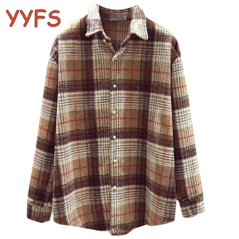 Рубашка женская в клетку, плотный шерстяной кардиган в Корейском стиле, винтажная рубашка в стиле ретро, повседневный Свободный Топ на пуго...
Рубашка женская в клетку, плотный шерстяной кардиган в Корейском стиле, винтажная рубашка в стиле ретро, повседневный Свободный Топ на пуго...